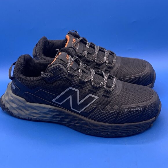 New Balance Industrial Shoes Wm 7W Black Grey Fresh Foam Cremorne EH Comp Toe - Picture 1 of 4